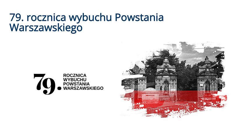 Plakat 79. rocznicy Powstania Warszawskiego